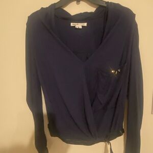 Helmut Lang Deep Blue Women's Blouse